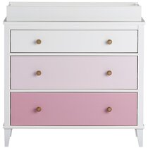 Pink changing outlet table dresser